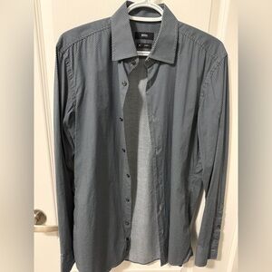 Boss Navy Patterned Shirt